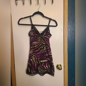 51🦃🎄 Victoria's Secret Black and Pink Lace slip